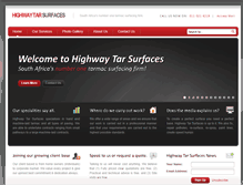 Tablet Screenshot of highwaytarsurfaces.com